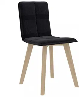 Židle Jídelní židle 4 ks látka / buk Dekorhome Zelená