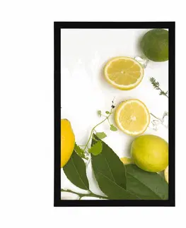 S kuchyňským motivem Plakát mix citrusových plodů