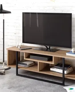 TV stolky Kalune Design TV stolek ASAL 120 cm dub/černý