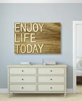 Obrazy s citáty a nápisy Obraz s citací - Enjoy life today