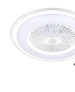Domácí ventilátory  LED Stmívatelné stropní svítidlo s látorem ZONDA LED/48W/230V bílá + DO 