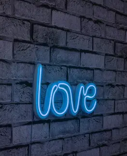 Nástěnné dekorace Dekorativní LED osvětlení LOVE modrá
