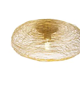 Stropni svitidla Designové stropní svítidlo zlatý ovál - Sarella