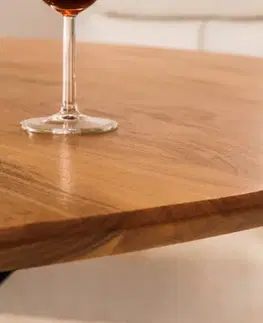 Jídelní stoly LuxD Kulatý jídelní stůl Fabrico 130 cm akácie