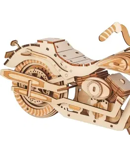 3D puzzle Woodcraft construction kit Dřevěné 3D puzzle Motocykl HD 1