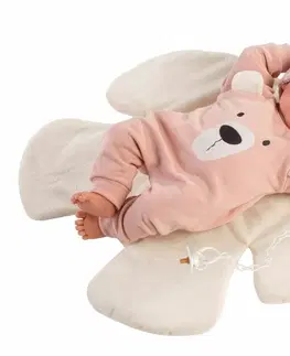 Hračky panenky LLORENS - 63644 NEW BORN - realistická panenka miminko se zvuky a měkkým látkovým tělem - 36