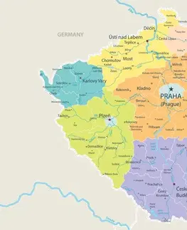 Obrazy na korku Obraz na korku mapa České republiky