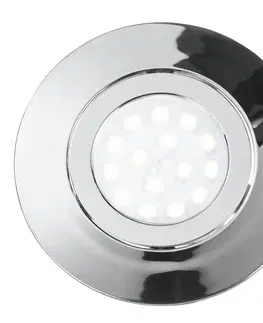 Podhledové světlo Eco-Light LED podhledové svítidlo Zenit s IP44, chrom