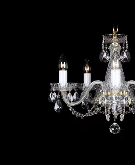Svítidla LuxD 16792 Křišťálový lustr Classic R5 závěsné svítidlo