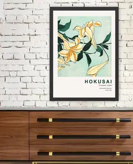Obrazy Dekorativní obraz Hokusai LILIE Polystyren 55x75cm