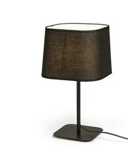 Lampy na noční stolek RED - DESIGN RENDL RENDL PERTH stolní černá/černá 230V E27 15W R13664
