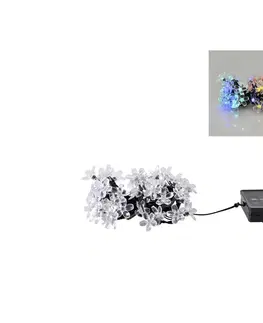 Zahradní lampy  LED RGB Solární řetěz FLOWER 50xLED/1,2V IP44 