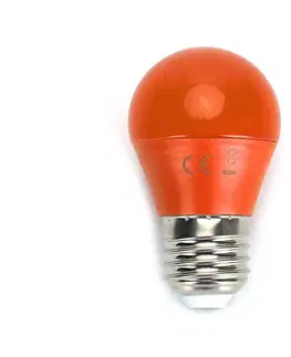 LED osvětlení  B.V. LED Žárovka G45 E27/4W/230V oranžová -  