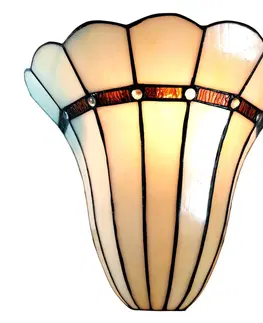 Svítidla Nástěnná lampa Tiffany Genna - 28*18*33 cm Clayre & Eef 5LL-6015