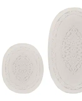 Koupelnové předložky L'essentiel Sada 2 kusů koupelnových předložek Cotton White bílá