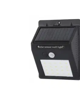 Zahradní lampy  LED Solární nástěnné svítidlo se senzorem LED/0,55W/3,7V IP65 