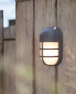 Venkovní nástěnná svítidla LUTEC LED venkovní nástěnné světlo Bullo, antracit
