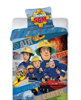Dětské povlečení Faro Dětské bavlněné povlečení požárník Sam FISA II 160x200 cm