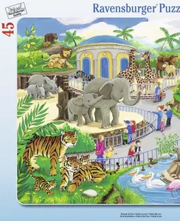 Hračky puzzle RAVENSBURGER - Návštěva V Zoo 30-48D
