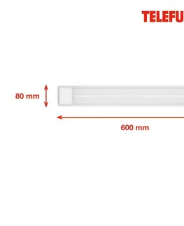 LED stropní svítidla BRILONER TELEFUNKEN LED skříňkové svítidlo 60 cm 1x24W 2700lm bílé TF 204706TF