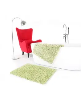 Koupelnové předložky Světle zelené koupelnové koberečky 50 x 70 cm