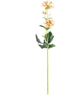 Květiny Umělá jiřina, v. 75 cm, oranžová