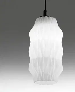 Závěsná světla Selène Origami závěsné svítidlo ze skla, bílé