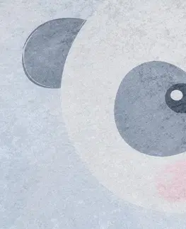Dětské koberce Dětský koberec s roztomilou pandou na obláčku