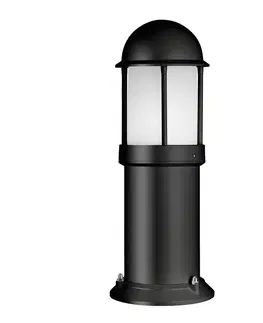 Sloupková světla LCD Soklové světlo Marco z hliníku, černá