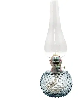 Lampy Floriánova huť Petrolejová lampa EMA 38 cm světlý kouř 