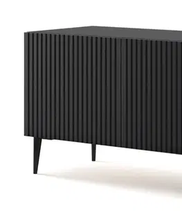 TV stolky ARTBm TV stolek RAVENNA B 3D 150 | černá matná Provedení: Černý mat / černá podnož