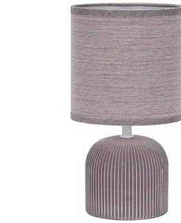 Lampy ONLI ONLI - Stolní lampa SHELLY 1xE27/22W/230V hnědá 28 cm 