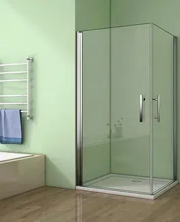 Sprchové vaničky H K Sprchový kout MELODY A4 70cm se dvěma jednokřídlými dveřmi včetně sprchové vaničky