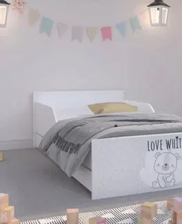Dětské postele Úchvatná, kvalitně zpracovaná dětská postel LOVE 160 x 80 cm