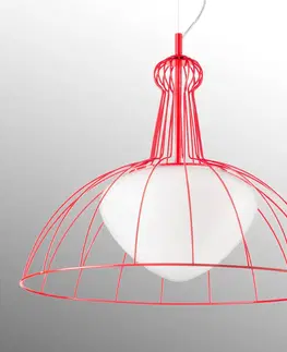 Závěsná světla Siru Červené designové závěsné světlo Lab made in Italy