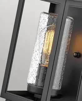 Venkovní nástěnná svítidla Quintiesse Venkovní světlo Atwater, lucerna, černá, 35,5cm