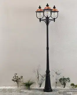 Osvětlení příjezdové cesty Lindby Lindby Clint venkovní lampa, 3žárovková
