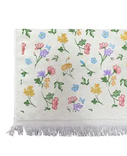 Utěrky Kuchyňský froté ručník s květinovým motivem Colourful Flowers - 40*66cm Clayre & Eef TCFL