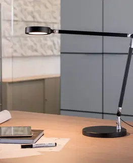 Stolní lampy kancelářské Maul LED stolní lampa MAULgrace, vario barva, stmívatelná, černá