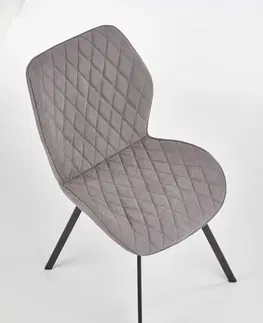 Židle HALMAR Designová židle Eviana šedá