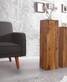 Konferenční stolky LuxD Set 3 stojanů Timber Honey