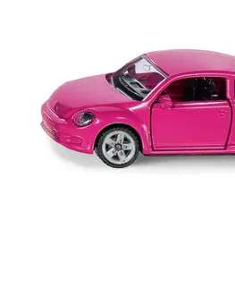 Hračky SIKU - Blister - VW Beetle růžový s polepkama