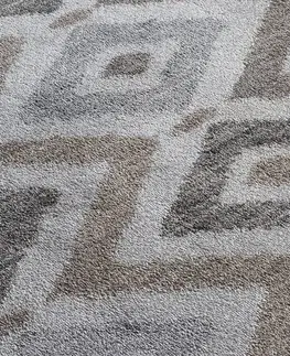 Koberce a koberečky Dywany Lusczow Kusový koberec SOFT ROMBY modro-šedý, velikost 140x190