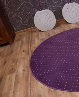Koberce a koberečky Dywany Lusczow Kulatý koberec AKTUA Breny fialový, velikost kruh 133