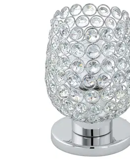 Lampy Eglo Eglo 94899 - Křišťálová stolní lampa BONARES 1 1xE27/60W/230V 