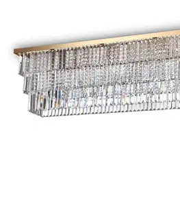 Moderní stropní svítidla Stropní svítidlo Ideal Lux Martinez PL8 cromo 166285 E14 8x40W 103cm chromové