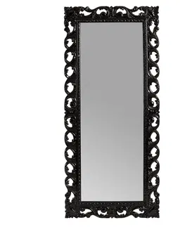 Luxusní a designová zrcadla Estila Nástěnné šatní zrcadlo NEGRO černé 180cm