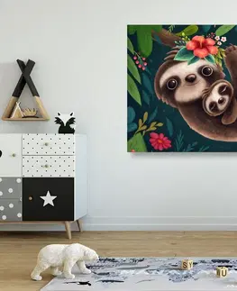 Dětské obrazy Obraz roztomilé lenochy