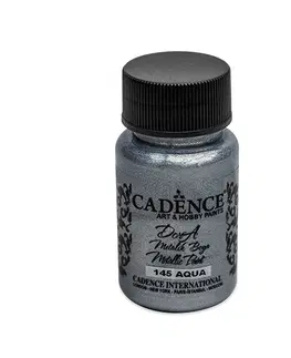Hračky CADENCE - Barva akrylová Cadence D.Metalic, tm.strieborná, 50