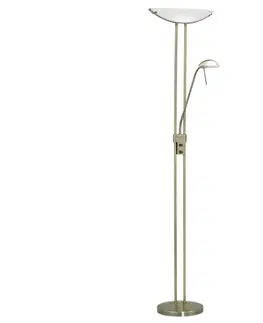 Lampy Eglo EGLO 85974 - Stmívatelná stojací lampa BAYA 1xR7s/230W + 1xG9/33W bronz 